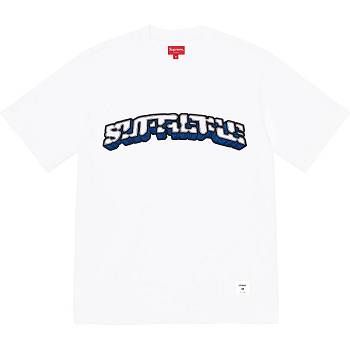 White Supreme Block Arc S/S Top Sweaters | Supreme 300WY